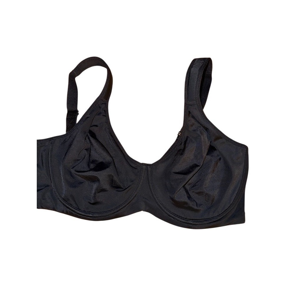 SheCurve Bra Womens 38E Black Underwired Full Coverage Support Hook &‎ Eye
